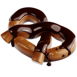 Pretzel With Melted Topping icon