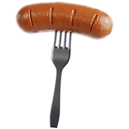 Bratwurst On Fork icon