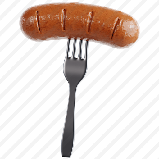 Bratwurst On Fork preview