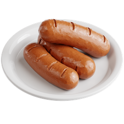 Bratwurst On Plate  icon