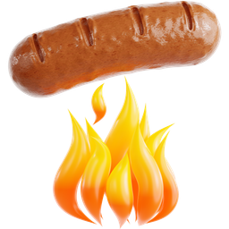 Bratwurst Over Flame icon