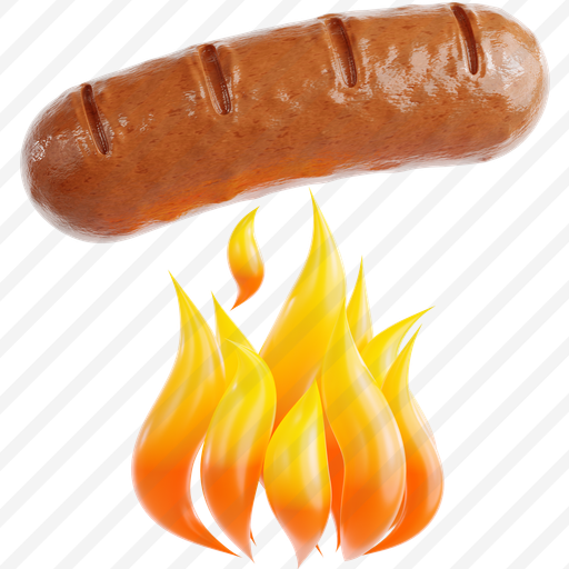 Bratwurst Over Flame preview