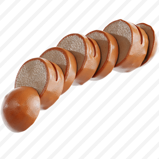 Bratwurst Sliced Into Pieces preview