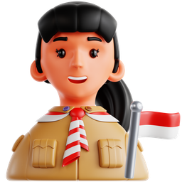 Indonesian Scout Girl icon