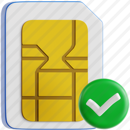 Sim Card With Check Mark preview