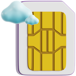 Sim Card With Cloud icon