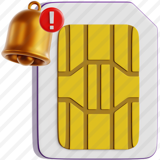 Sim Card With Notification Bell preview