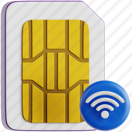Sim Card With Signal Symbol preview