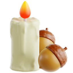 Candle With Acorn icon