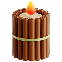 Candle With Cinnamon Stick icon