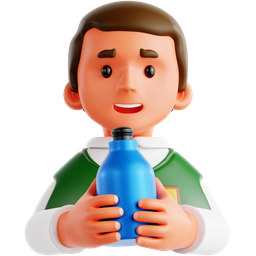Student Holding A Drink icon