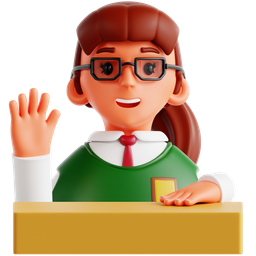 Student Raising Hand icon