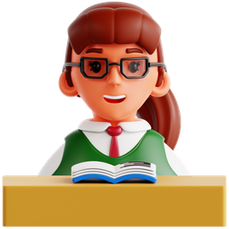 Student Studying At Desk icon