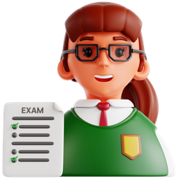 Student With Exam Paper icon