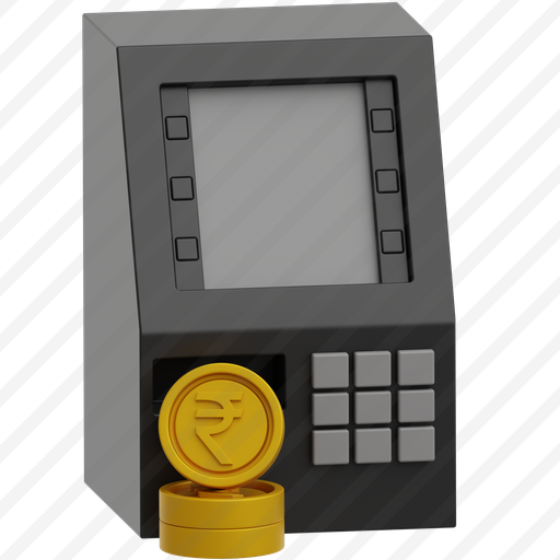 Atm Machine With Rupee Coins Coming Out preview