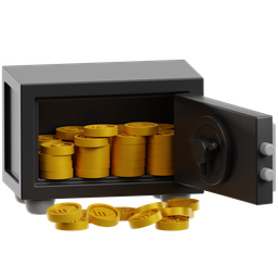 Rupee Coin In Safe Box icon