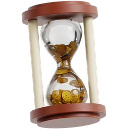 Rupee Coin On Hourglass icon