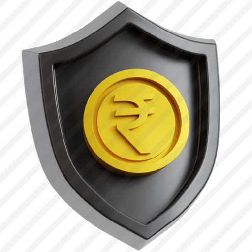 Rupee Coin With Shield preview