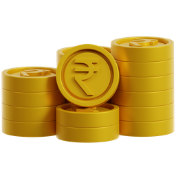 Stack Of Rupee Coins icon