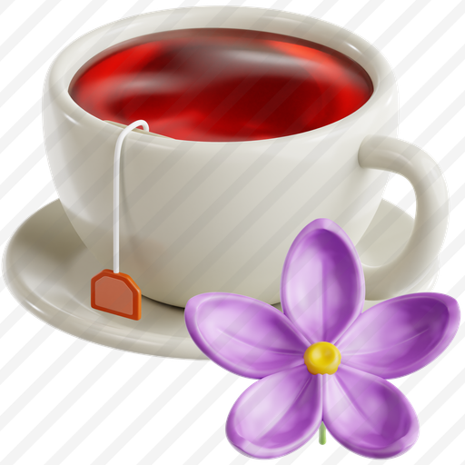 Lilac Flower And Tea Cup preview