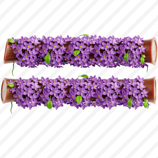 Lilac Flower Garland preview