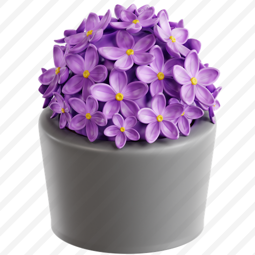 Lilac Flower In Pot preview