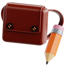 Backpack With Pencils icon