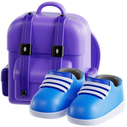 Backpack With Shoes icon