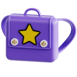 Backpack With Star Patch icon