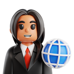 Digital Nomad Woman icon