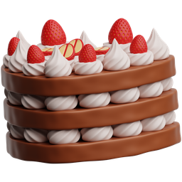 Red Heart Cake icon