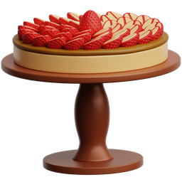 Stawberry Tart On Table icon