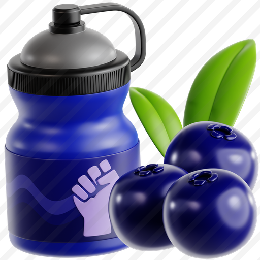Energy Drink Bottle With Blueberry preview