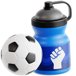 Energy Drink Bottle With Football icon