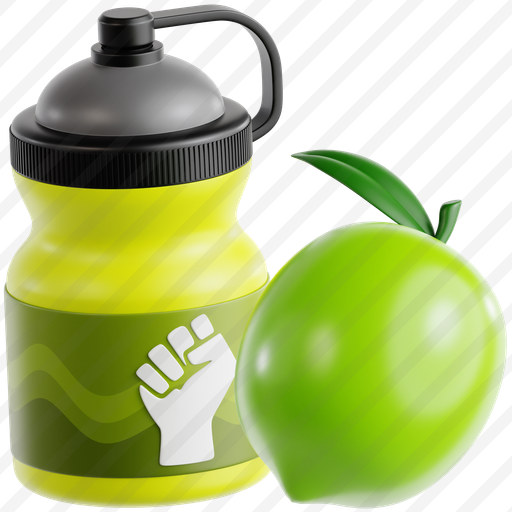 Energy Drink Bottle With Lime Fruit preview