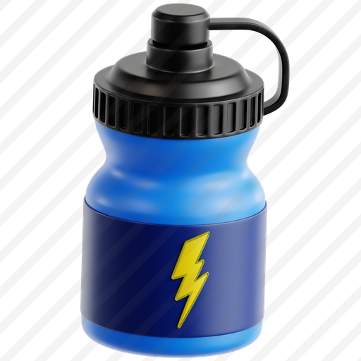 Energy Drink Bottle With Thunder Symbol preview