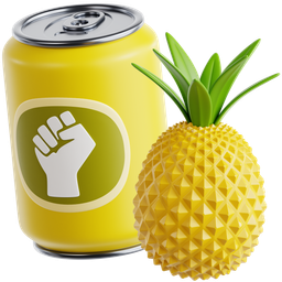 Energy Drink Can With Pineapple icon