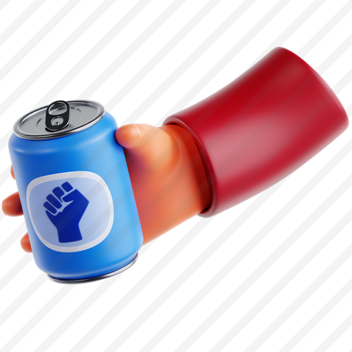 Hand Holding Energy Drink Can preview