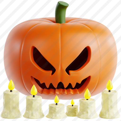 Jack O’ Lantern With Candle preview