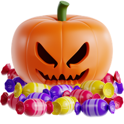 Jack O’ Lantern With Candy icon