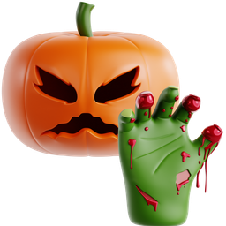 Jack O’ Lantern With Creepy Hand icon