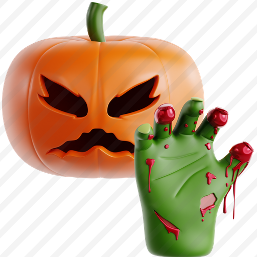 Jack O’ Lantern With Creepy Hand preview