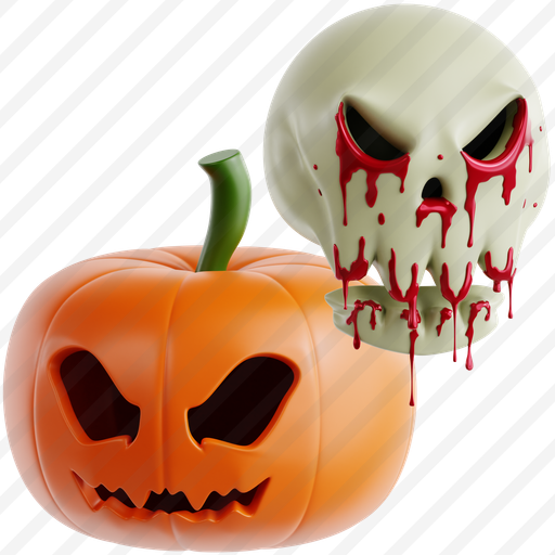 Jack O’ Lantern With Skull preview