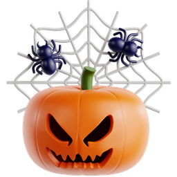 Jack O’ Lantern With Spider Web icon