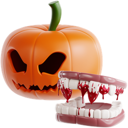 Jack O’ Lantern With Vampire Fangs icon