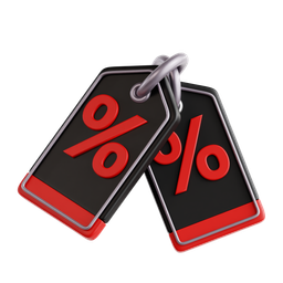 Price Tag With Percentage icon