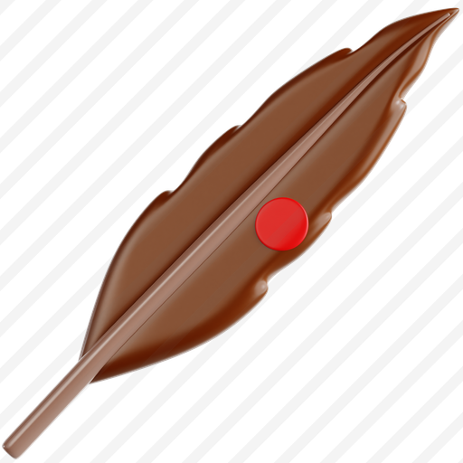 Feather With Red Dot preview