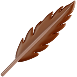 Feather With Trimmed Edge icon