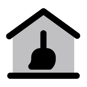 Real Estate Clean Cleaning Housekeeping Maid Service Home Accommodation Services. icon