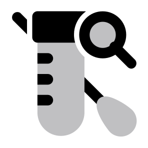 Search Medical Care Healthcare Test Tube Test Lab Laboratory Swab Cotton Result Find Pcr. icon